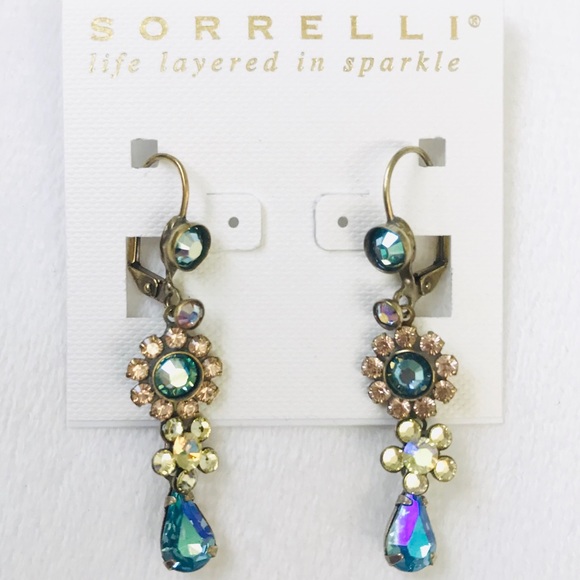 Sorrelli Jewelry - SORRELLI pastel flower earrings peach pink floral